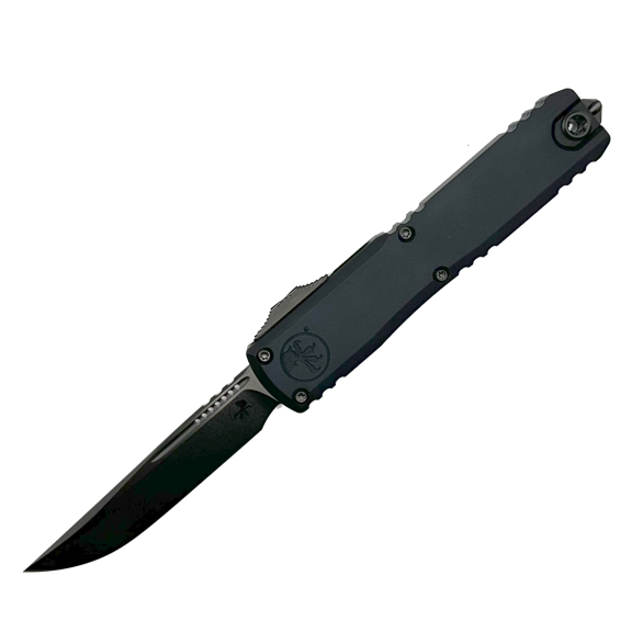 Microtech Ultratech ZBP DLC Shadow Automatic Knife, 3.55" - 1121-1DLCTSH