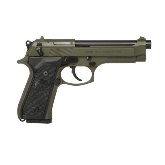 Beretta 92FS OD Green 9mm Pistol, 4.9" - J92F300GR15