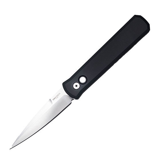 Pro-Tech Godfather Solid Black MOP Blade Automatic Knife
