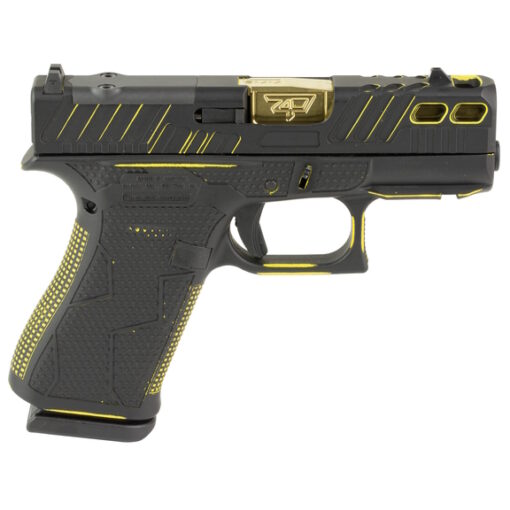 Glock 43X MOS Yellow / Black 9mm Pistol