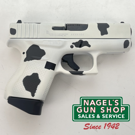 Glock 43 Cow Print 9mm Pistol