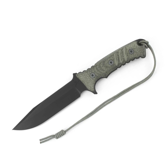 Chris Reeve Knives Pacific Fixed Blade Knife, Green Micarta Handles 6" - PAC-1000