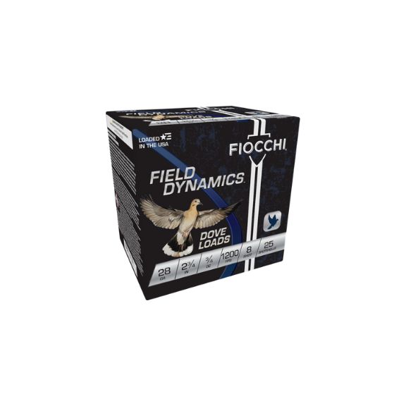 Fiocchi 28 Ga Dove & Quail #8 Ammunition 25Rd Box - 28GT8