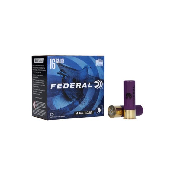 Federal Game-Shok Upland 16Ga Game Load #7.5 Ammunition 25Rd Box - H16075