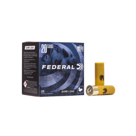Federal Game-Shok Upland 20Ga Heavy Game Load #7.5 Ammunition 25Rd Box - H20075