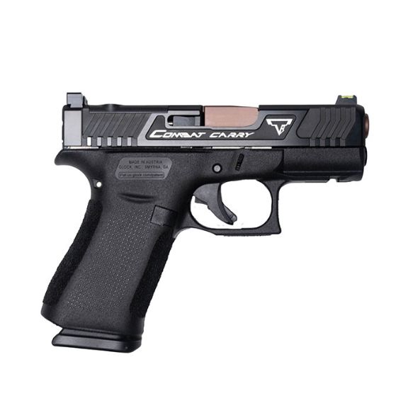Taran Tactical G43x Combat Carry Black 9mm Pistol, 3.39" - TTI-GLOCK-43XBLKCS