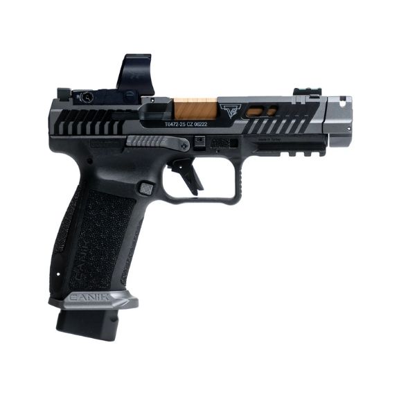 Canik TTI Combat Optic Smoke 9mm Pistol, 4.6" - HG7854SV-N
