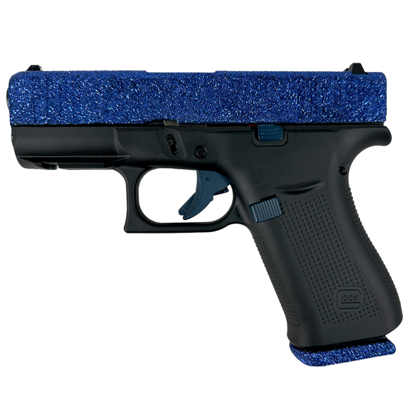 Glock 43X Blue Glitter 9mm Pistol, 3.39" - PX435204NNVY