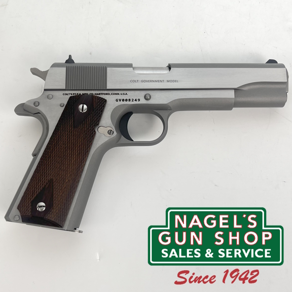 Colt 1911 Government Stainless 45acp Pistol