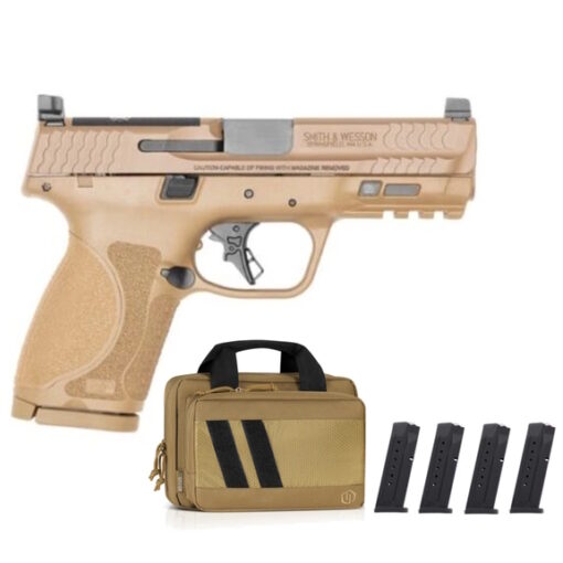 Smith & Wesson M&P9 M2.0 Compact OR FDE 9mm Pistol Package, 4" - 14741
