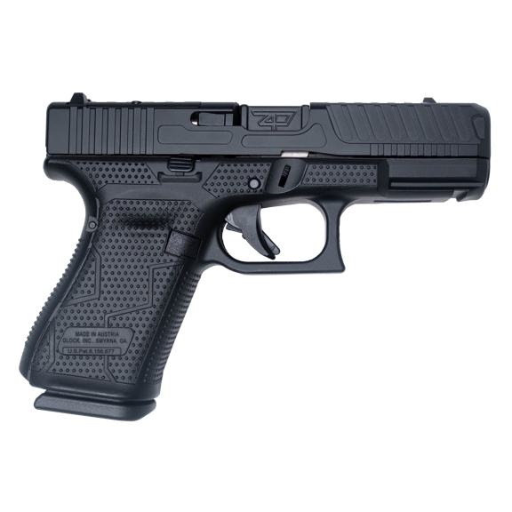 Glock 19 Gen5 OR Orca Blackout 9mm Pistol, 4.02" - GLPA195S203-BLKORA
