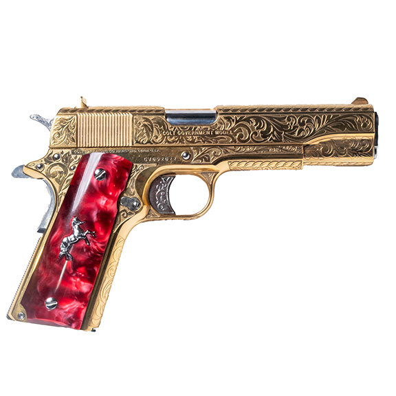 Colt 1911 Caballo Dorado 38 Super Pistol, 5" - SB-CD