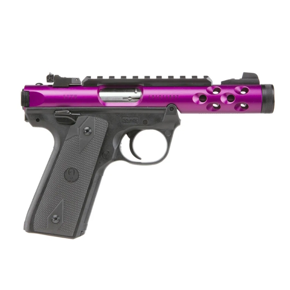Ruger Mark IV 22/45 Lite Purple 22 LR Pistol, 4.4" - 43915