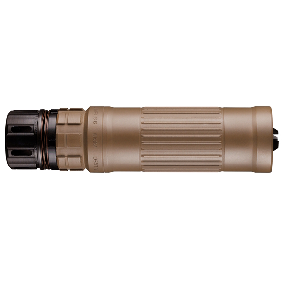 Dead Air Armament Lazarus 6 KeyMo FDE Silencer, 6MM, 6.4"- LZ6KMFDE