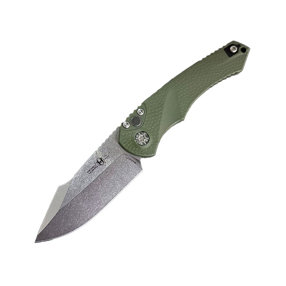 Heretic Knives Mini Pariah Green Automatic Knife, 3.2" - H054-2A-GRN