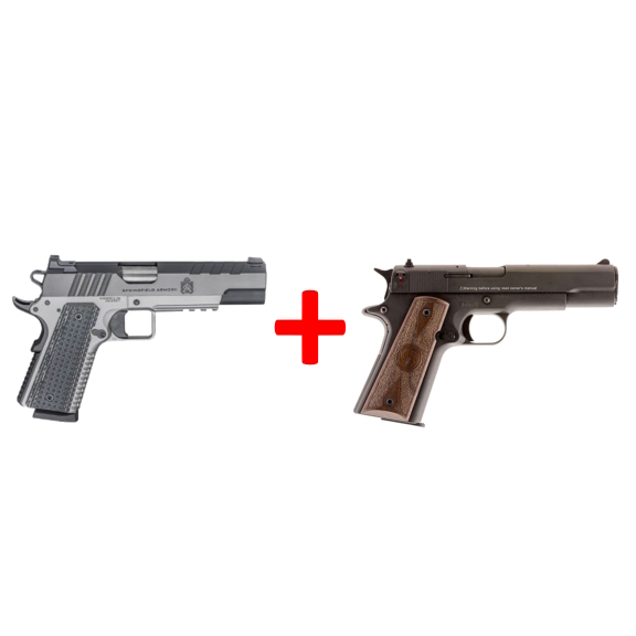 Springfield Armory Emissary 1911 9mm + Chiappa 1911-22 Pistol Combo