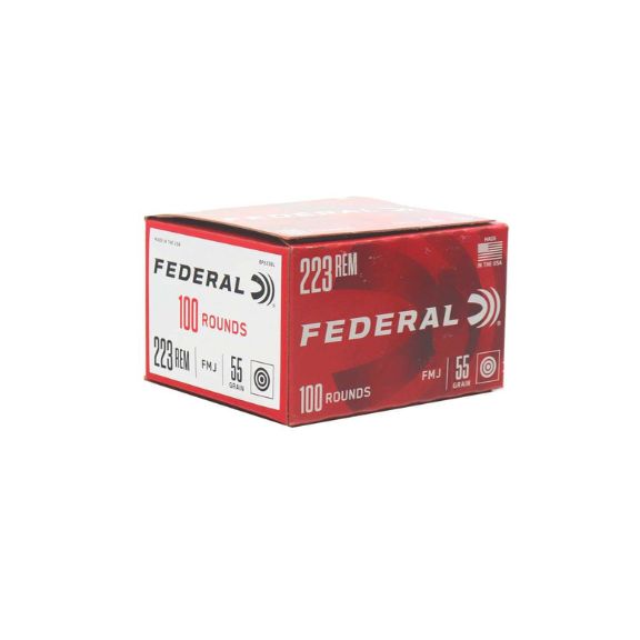 Federal American Eagle 223 55gr FMJ Ammunition 100 Rd/Box - BP223RL
