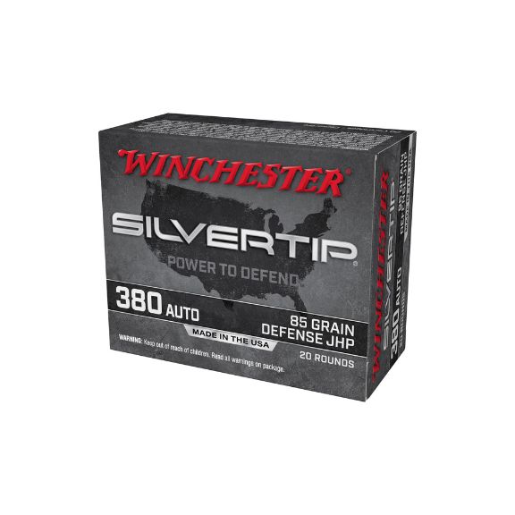 Winchester Silvertip 380acp JHP 85gr JHP Ammunition - W380ST