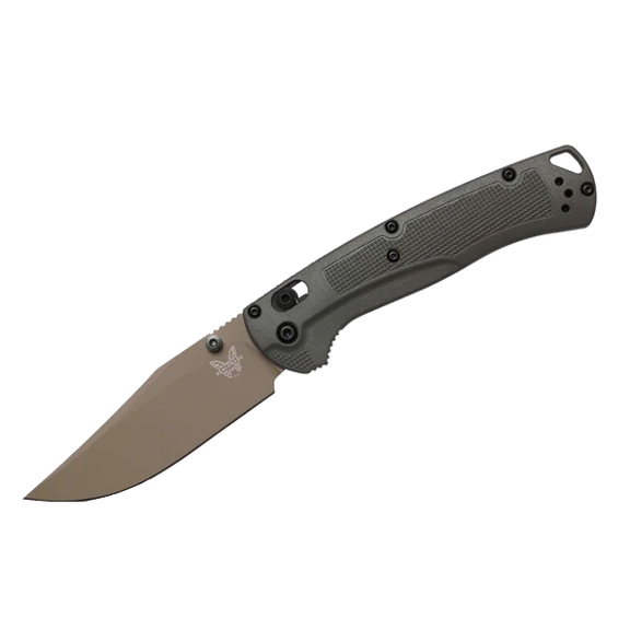 Benchmade Taggedout Deep Olive Grivory Folding Knife, 3.5" - 15536TN-02