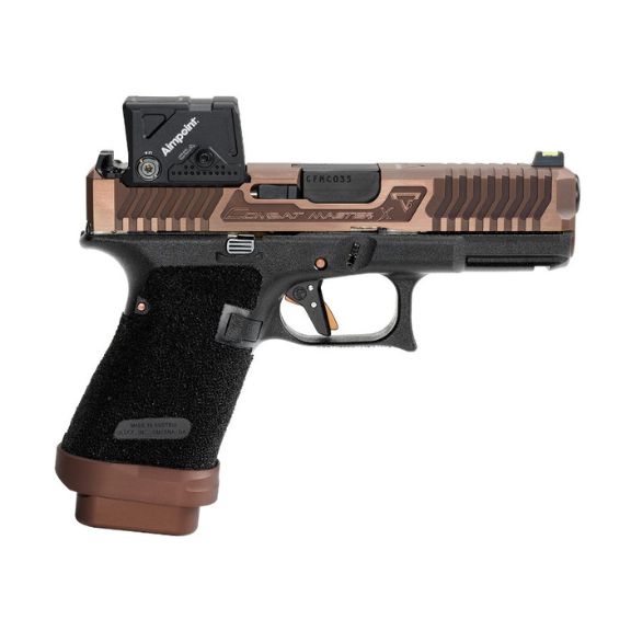 Taran Tactical Combat Master X Copperhead Aimpoint COA 9mm Pistol Package, 4" - TTI-G19-COA-CH