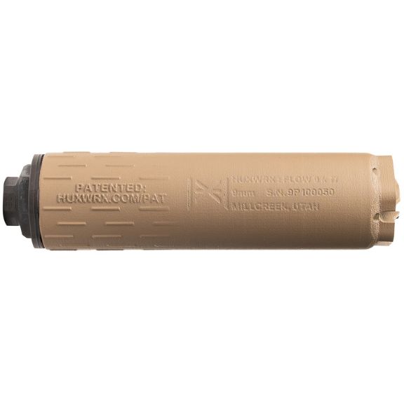 Huxwrx Flow 9K Ti FDE Supressor, 5.53" - 3475