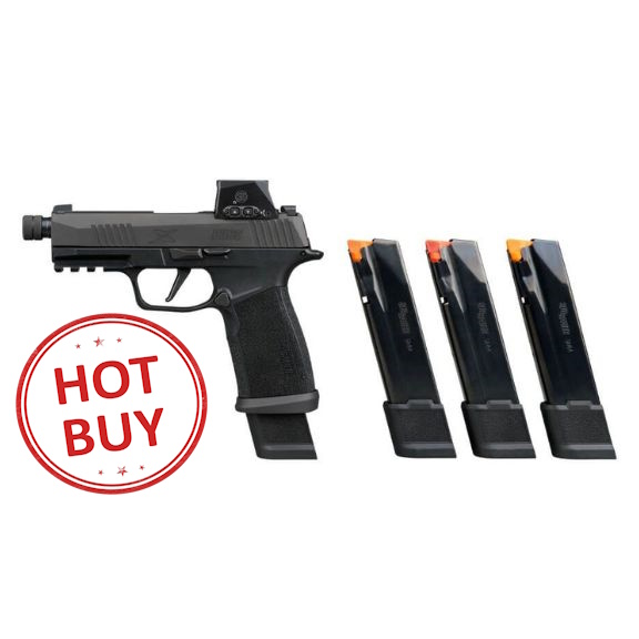 Sig Sauer P365-XMacro TACOPS 9mm Pistol, 3.7" - 365XCA-9-BTAC-TB-RXSL