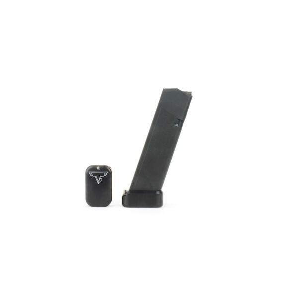 Taran Tactical +3/4 Base Pad Black Kit for Full Size Glock Magazines - GBP940-001