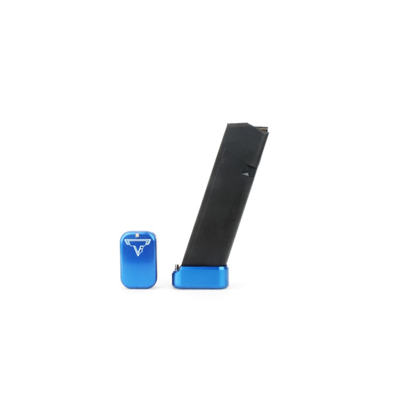 Taran Tactical +3/4 Base Pad Blue Kit for Full Size Glock Magazines - GBP940-002
