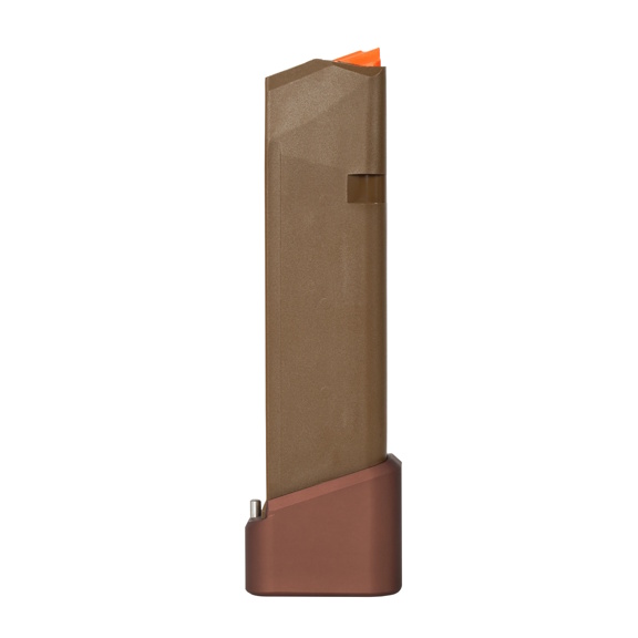 Taran Tactical Completed G17 9mm 23 Rd FDE/Coyote Bronze Magazine - TTI-G17CM-FDE-06