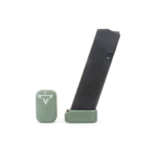 Taran Tactical +3/4 Base Pad OD Green Kit for Full Size Glock Magazines - GBP940-007